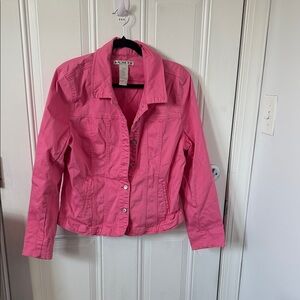A.M.I.  Pink Cotton Jacket L